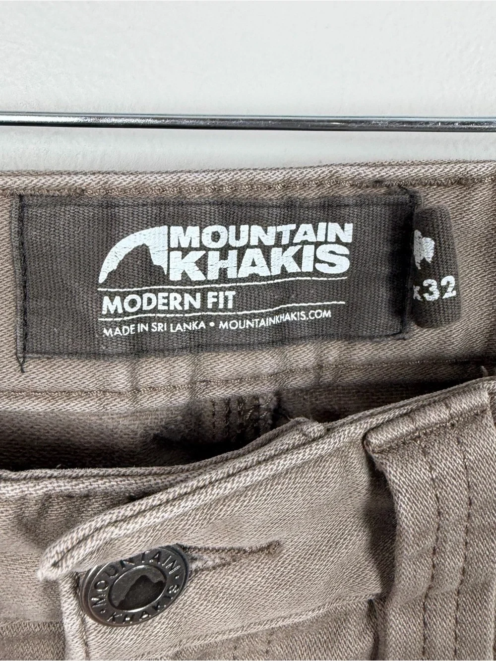 Mountain Khakis Men's Mitchell Pant Modern Fit Tan Brown Gorpcore Size 31x32